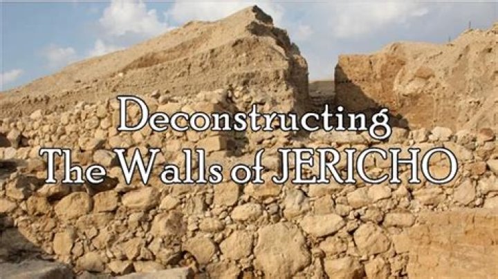 How wide was the walls of jericho