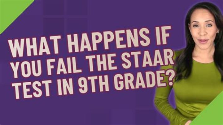 What happens if i fail the staar test